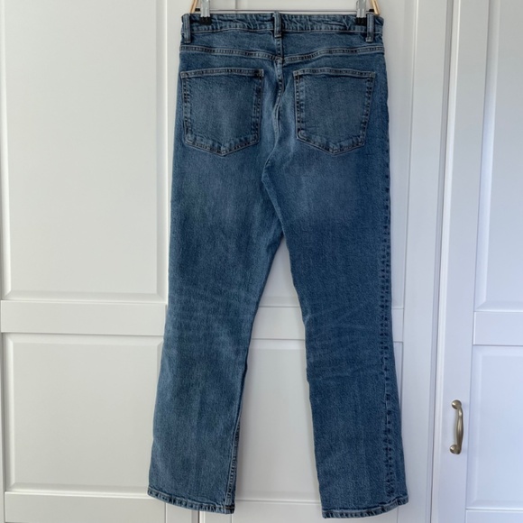 Zara High-Waisted Full Length Straight Leg Jeans - Size 29 (CA 8) - Picture 5 of 10